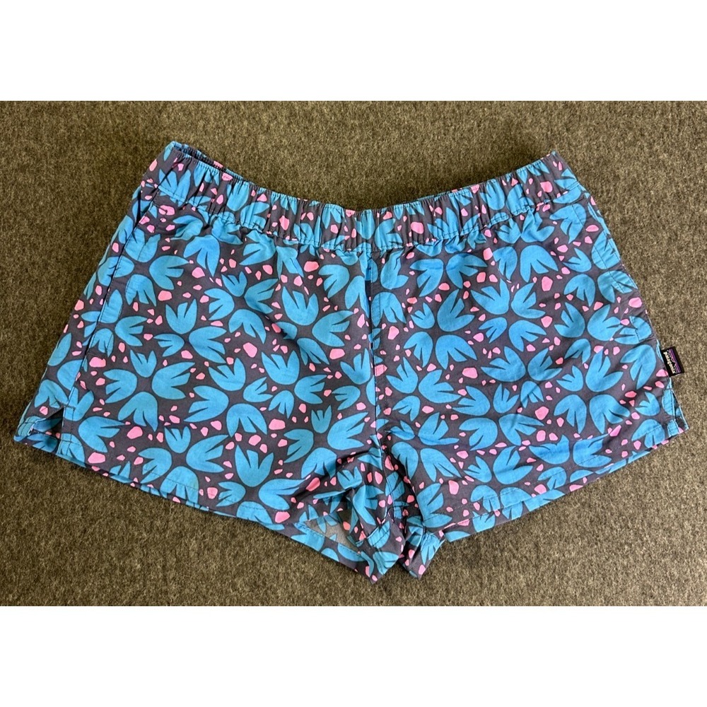 Patagonia Womens Barely Baggies Shorts 2.5" Inseam Blue 57043 Size Medium EUC - Picture 2 of 16